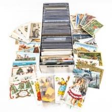 (200) Assorted Unsearched Vintage Postcards