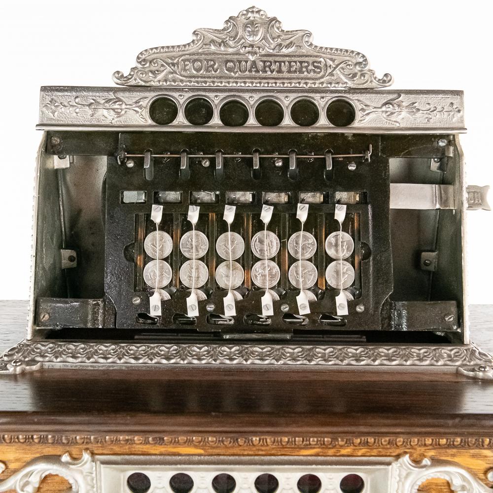 Mills 25c "Dewey" Floor Model Upright Slot Machine