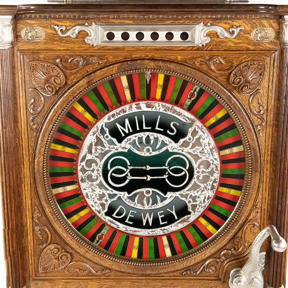 Mills 25c "Dewey" Floor Model Upright Slot Machine