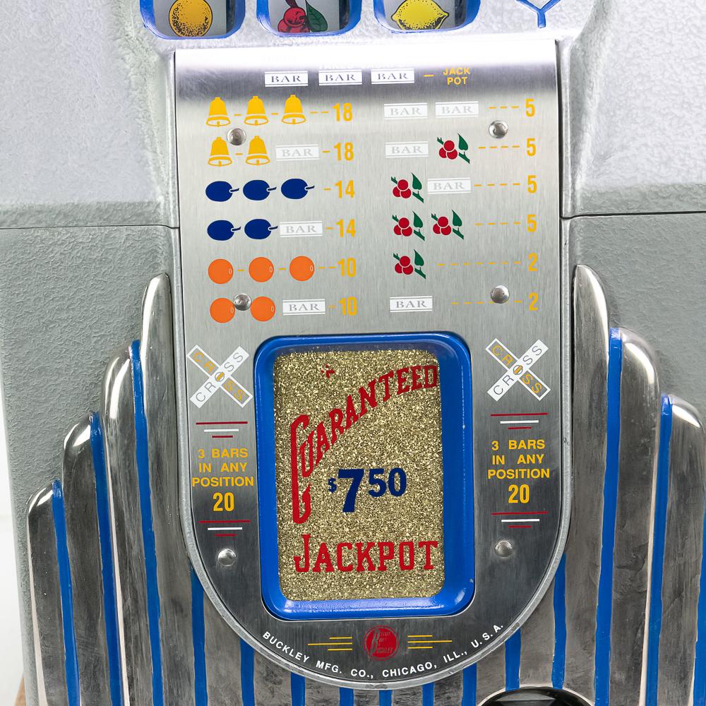 Buckley 5 Cent Chris-Cross Chrome Deluxe Slot
