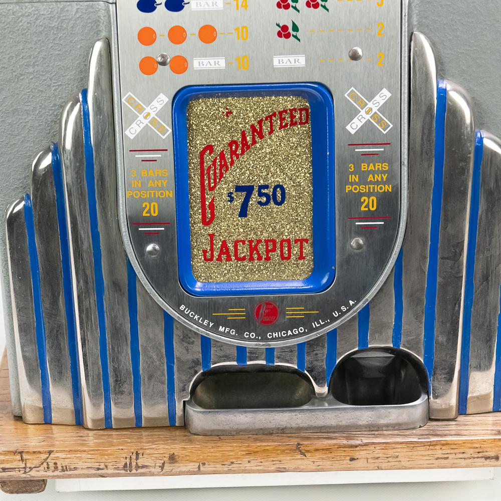 Buckley 5 Cent Chris-Cross Chrome Deluxe Slot