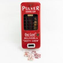Coin Op "Pulver" Yellow Kid Gum Vending Machine