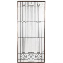 Art Deco Framed Leaded Glass Window