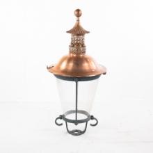 Large Copper Top Gas Street Light