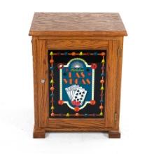 Contemporary Wood Light Up Slot Machine Stand
