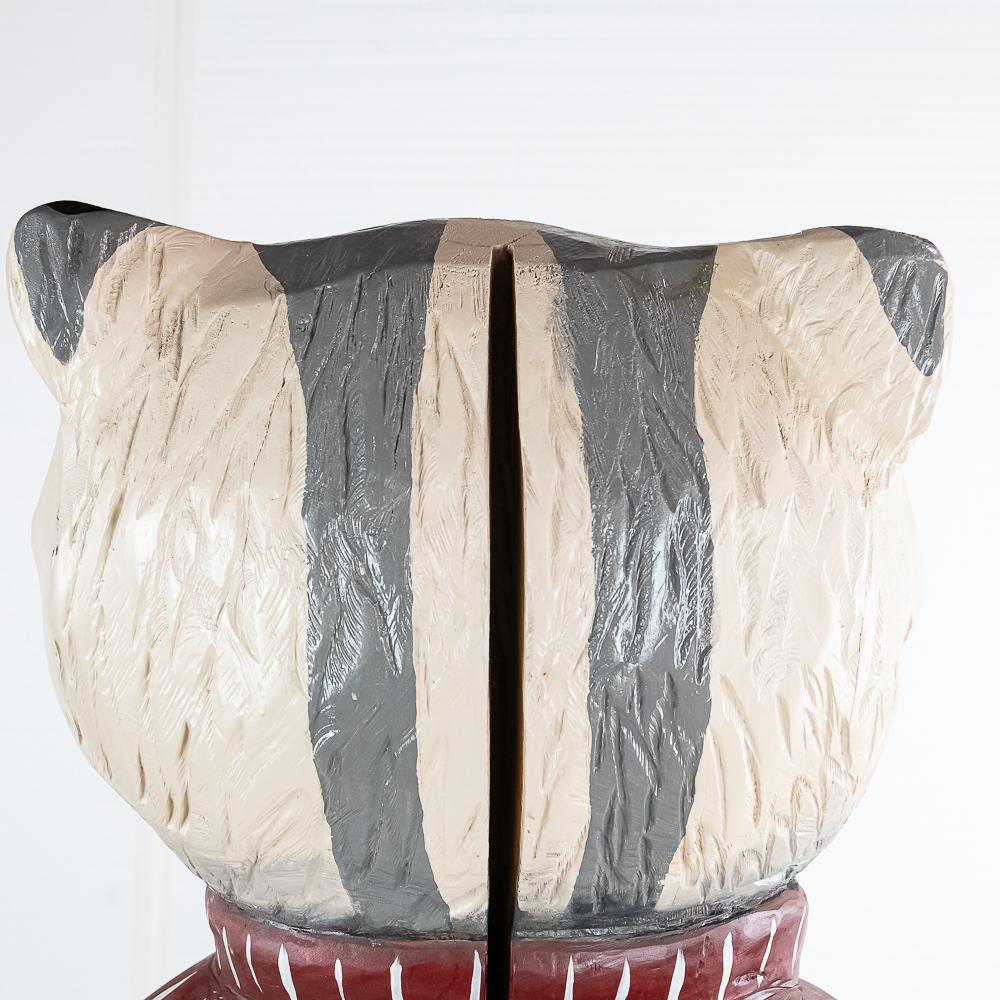 Bucky the Badger Wood Statue