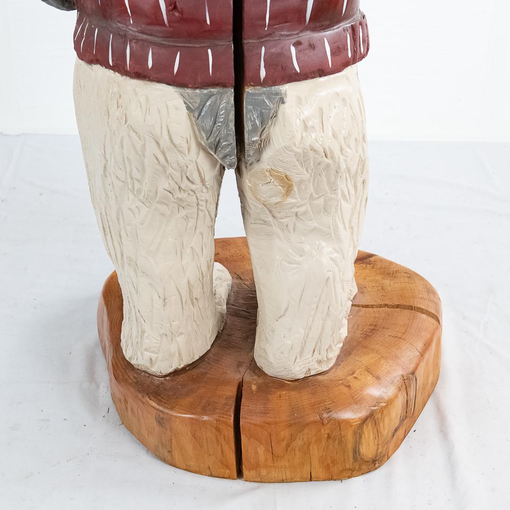 Bucky the Badger Wood Statue