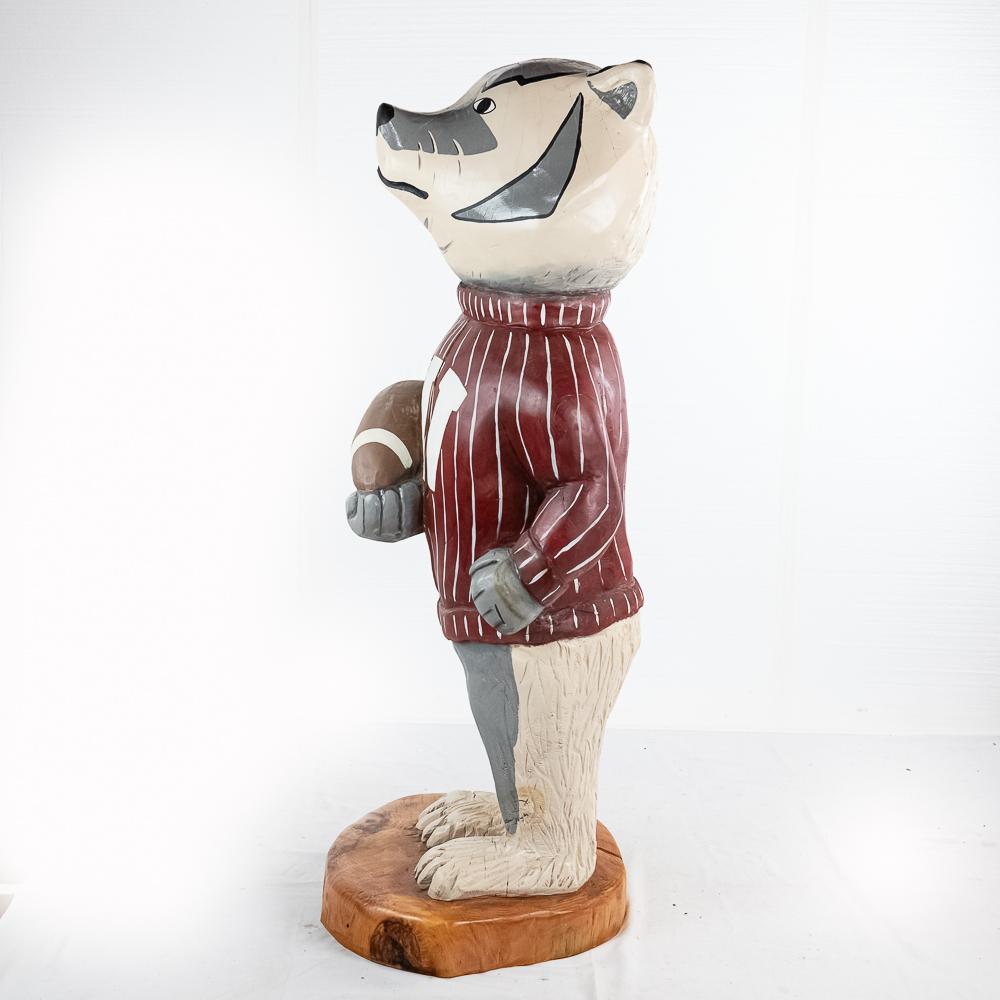 Bucky the Badger Wood Statue
