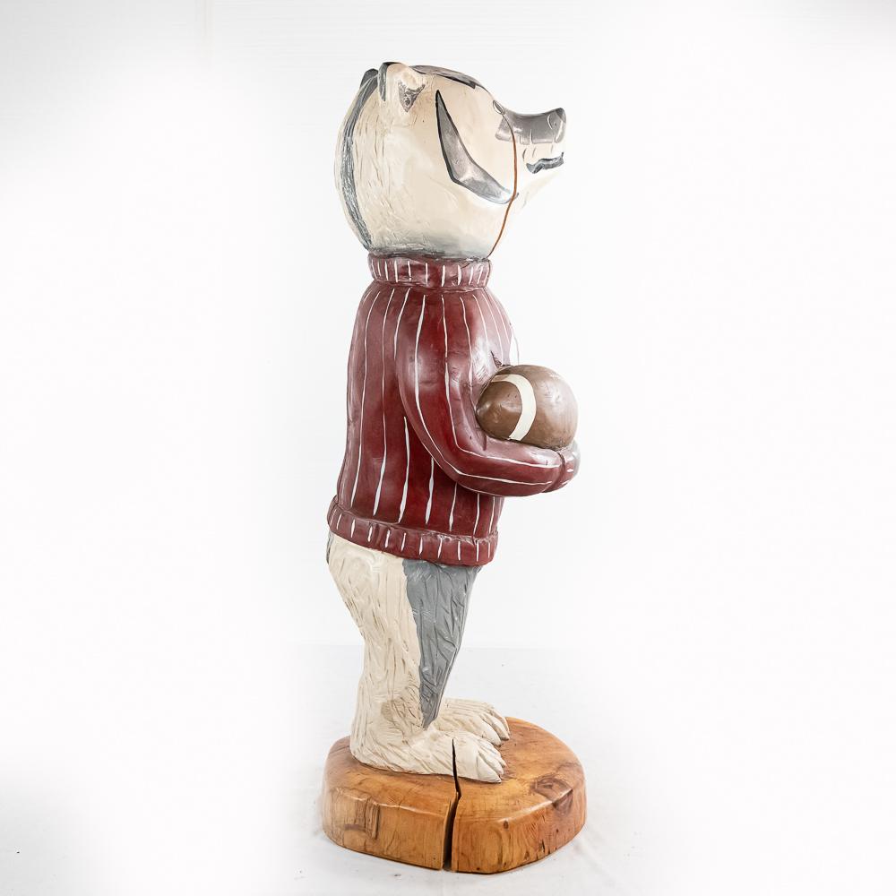 Bucky the Badger Wood Statue