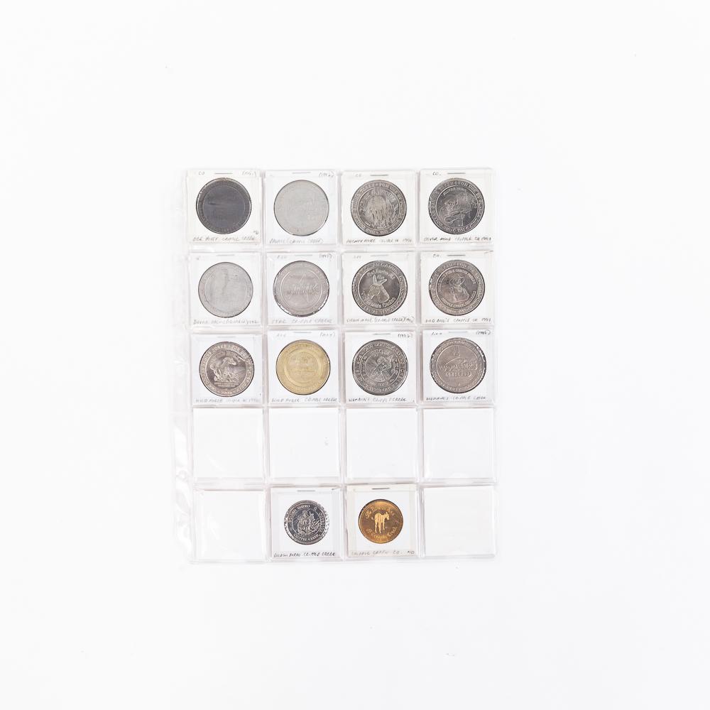 (135) Assorted Riverboat $1 & $2 Gaming Tokens
