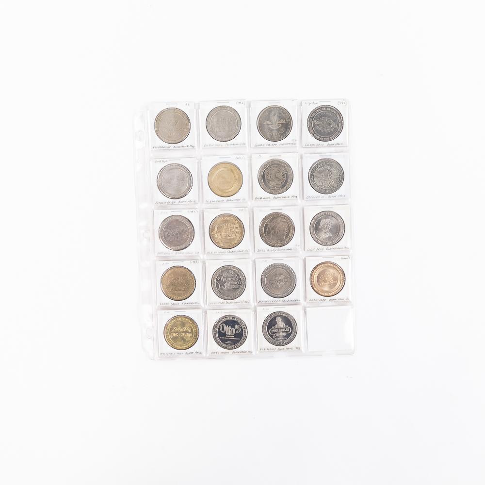 (135) Assorted Riverboat $1 & $2 Gaming Tokens
