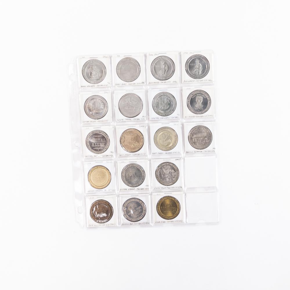 (135) Assorted Riverboat $1 & $2 Gaming Tokens