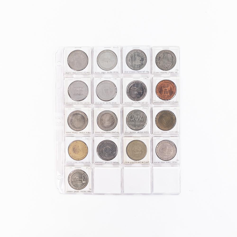 (135) Assorted Riverboat $1 & $2 Gaming Tokens