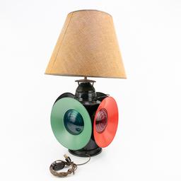 Converted Handland Railroad Switch Table Lamp