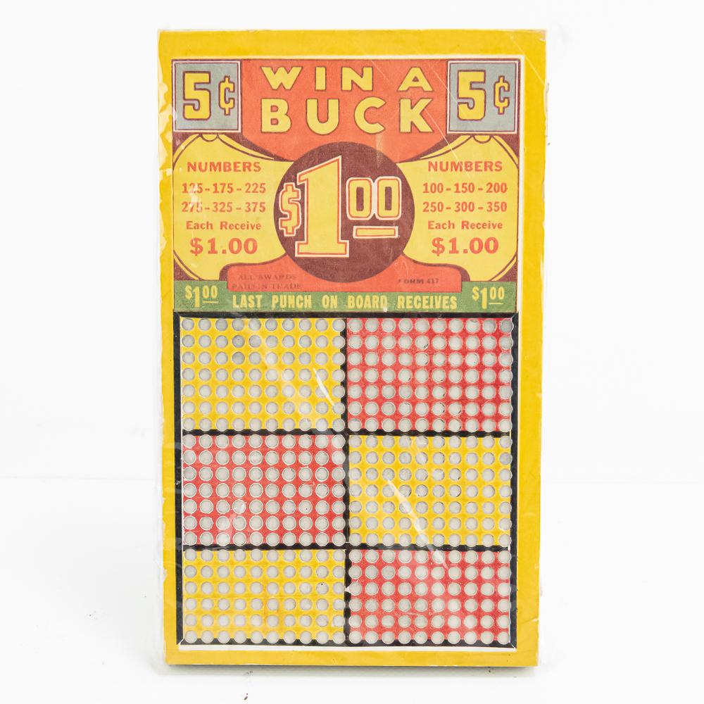 Lot of 4: Unused Assorted Gambling Punch Boards
