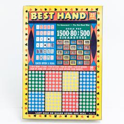 Lot of 4: Unused Assorted Gambling Punch Boards