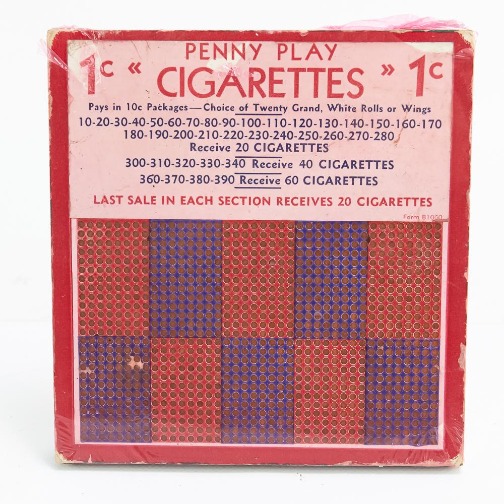 Lot of 4: Unused Assorted Gambling Punch Boards