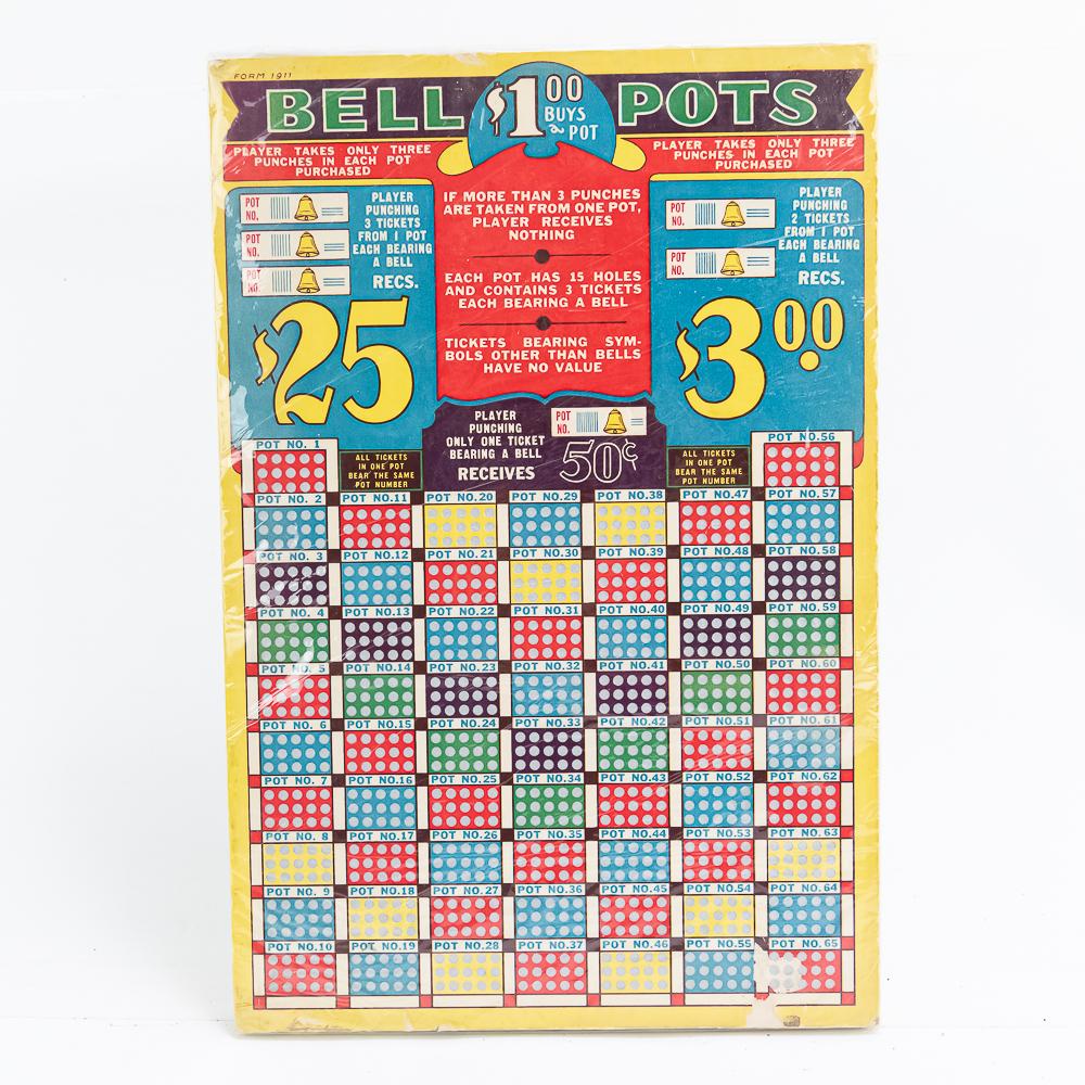 Lot of 4: Assorted Gambling Punch Boards-Unused