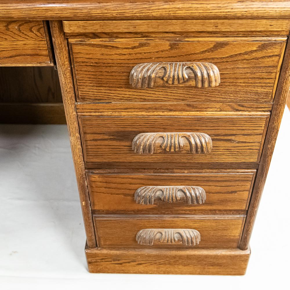 Grand Oak Roll-Top Desk