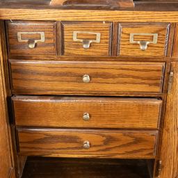 Grand Oak Roll-Top Desk