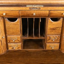 Grand Oak Roll-Top Desk