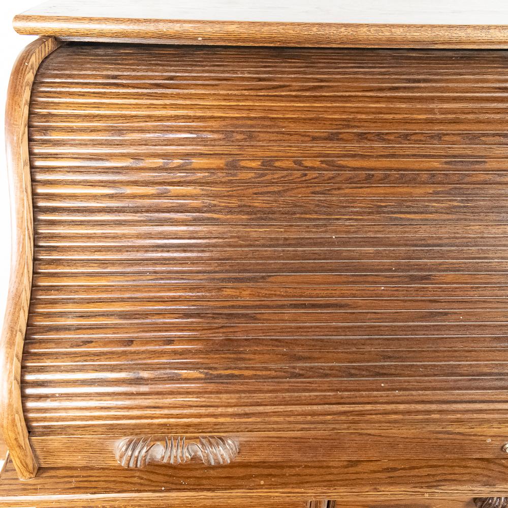 Grand Oak Roll-Top Desk