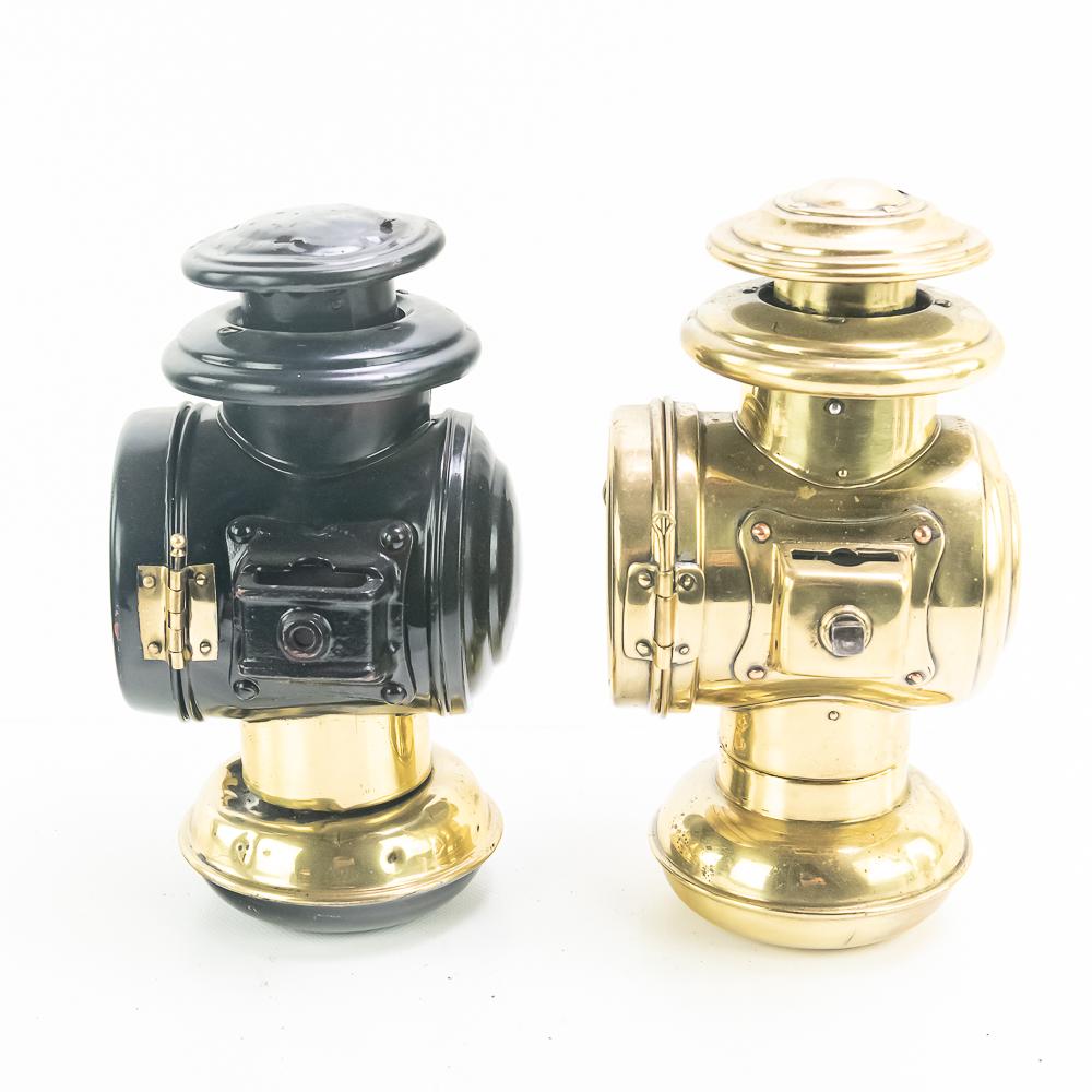 Lot of 5: Brass Car/Carriage Lights