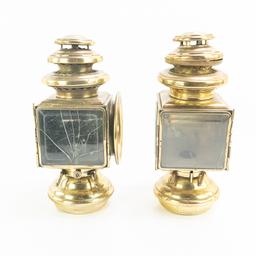 Lot of 5: Brass Car/Carriage Lights