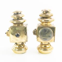 Lot of 5: Brass Car/Carriage Lights