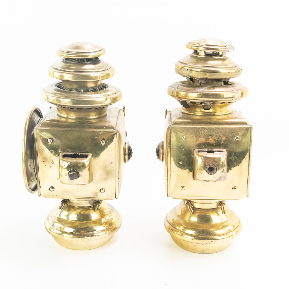 Lot of 5: Brass Car/Carriage Lights