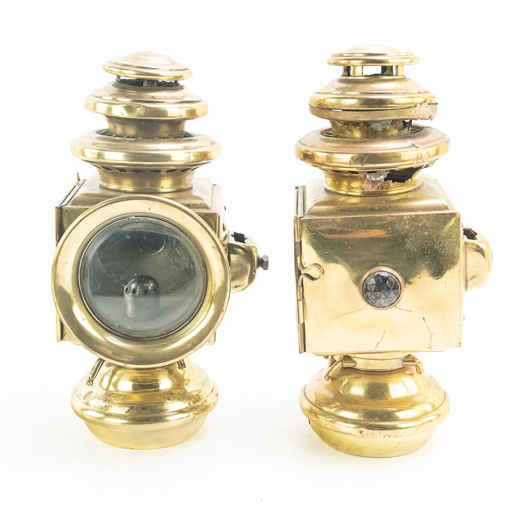 Lot of 5: Brass Car/Carriage Lights