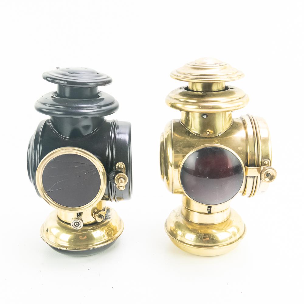 Lot of 5: Brass Car/Carriage Lights