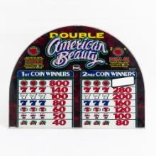 Contemporary Slot Machine Front Glass Marquee Disp
