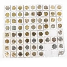 (68) Assorted $5 Dollar Riverboat Gaming Tokens ++