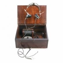 Vintage Crystal Radio Receiver Set