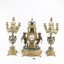Franz Hermle Brevettato Clock & Candelabra