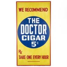 Contemporary "The Doctor" Cigar 5c Wood Sign
