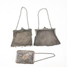 German Silver Art Nouveau Purses