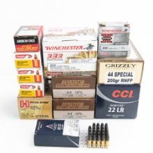 170rds NEW .44spl & 1000++rds 22lr Ammunition