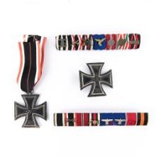 WWII German Ribbon Bars, Iron Crosses