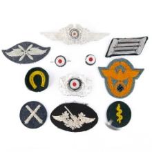 WWII German Insignia for Caps,Collars & Sleeves