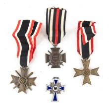 WWII German War Merit, Honor, Mothers Crosses,