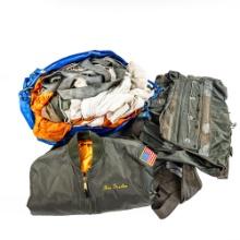 Vietnam & Cold War Pilot's Parachute & MA1 Jacket