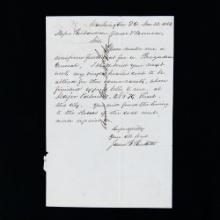 Civil War Union Gen James B. Ricketts Letter
