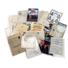 Huge WWII Czech Award Document-Paper Lot