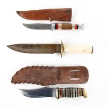 3 Antique Custom Knives