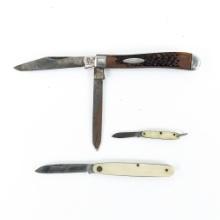 3 Antique Japanese Made Pocket Knives