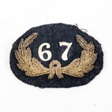 Civil War Union Hat badge 67th Regiment