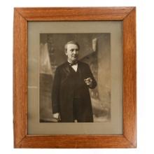 Large Framed Edison Photograph Dealer Display