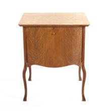 Oak Phonograph Base Record Cabinet